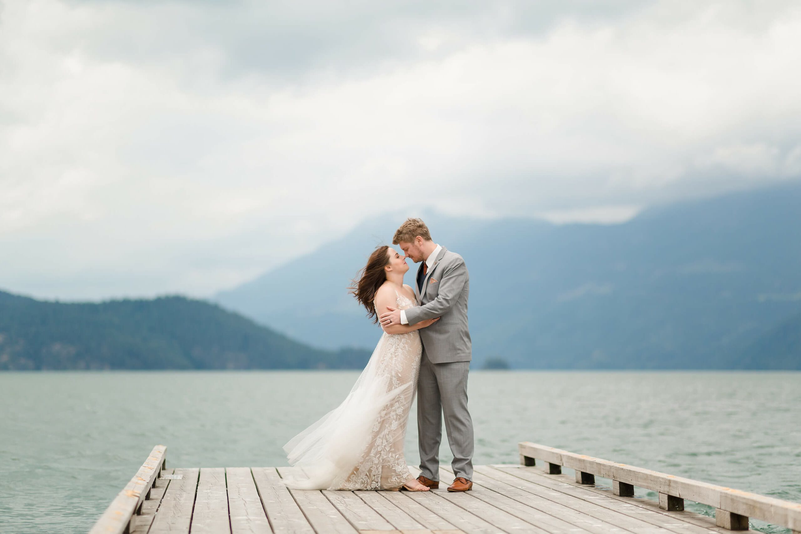 Vancouver BC Wedding Photography - Bride and groom in beautiful outdoor setting 75